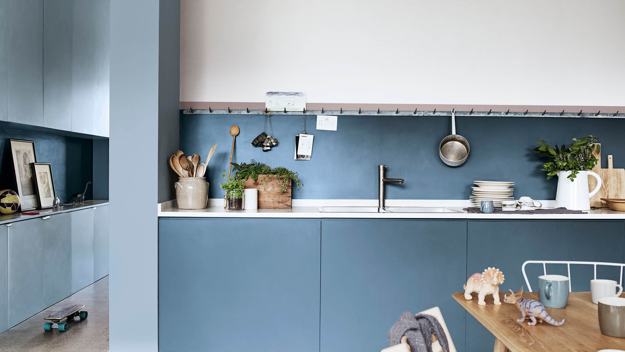 Du bleu et du blanc dans la cuisine Du bleu et du blanc dans la cuisine
