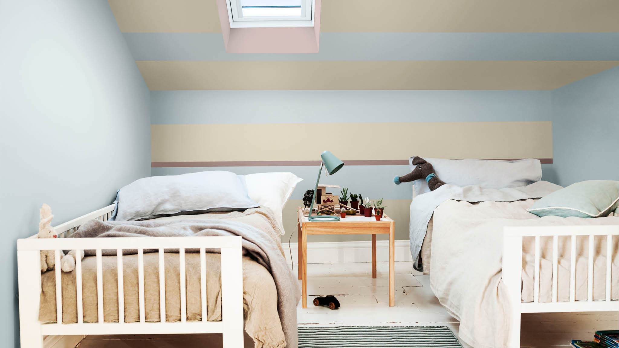 Des rayures dans la chambre des enfants Des rayures dans la chambre des enfants